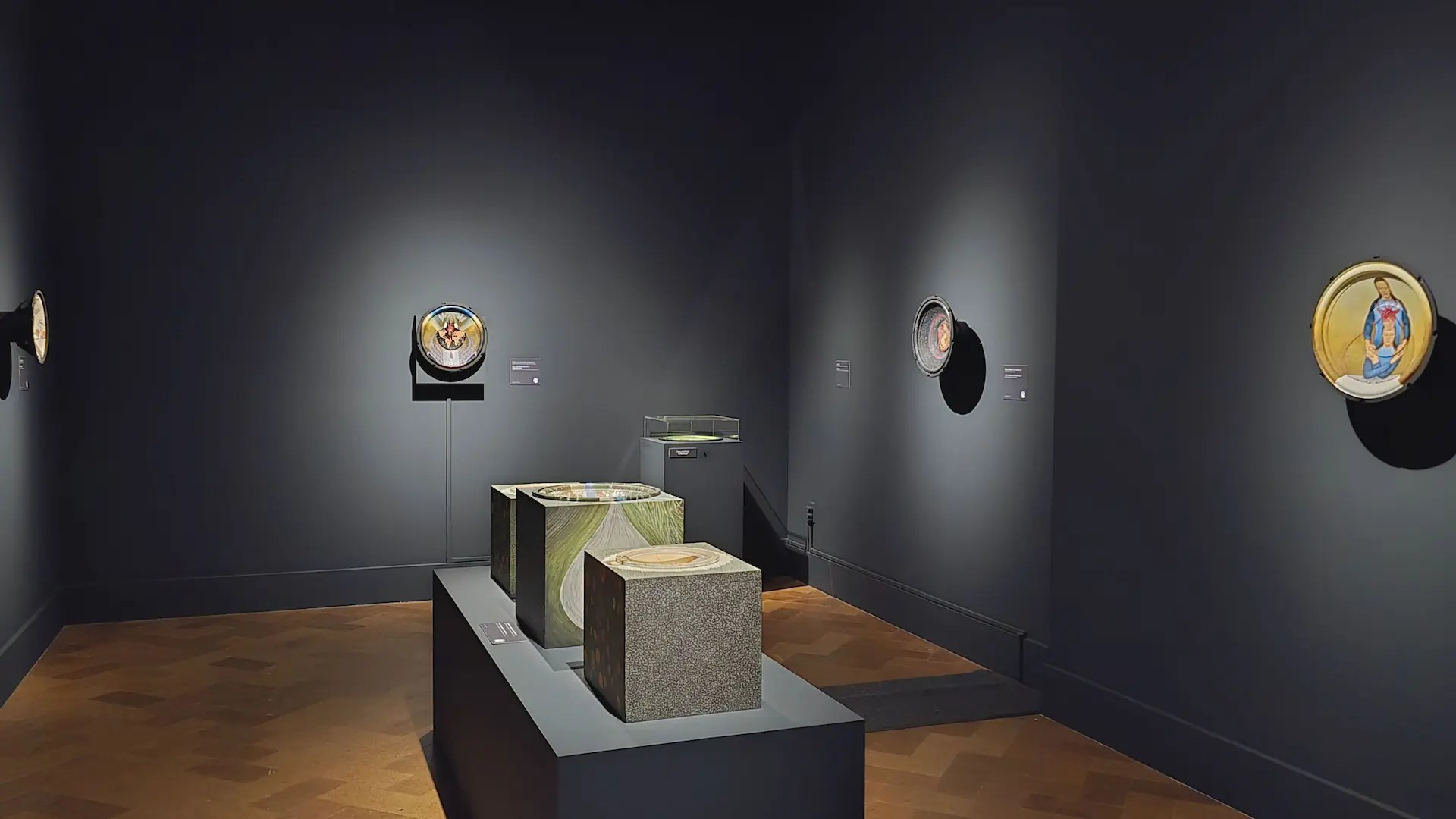 Museum exhibition documentation of contemporary sculptural art; low-light cinematography and smartphone photography for art professionals in Southern California by MP Storytelling.